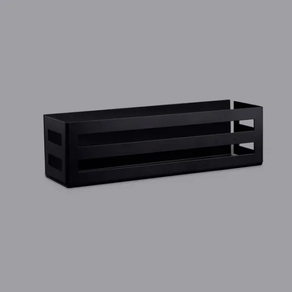 Полка для ванной Daske Shelf-Organizer Country Adhesive Алюминий/ Black Mono photo 5