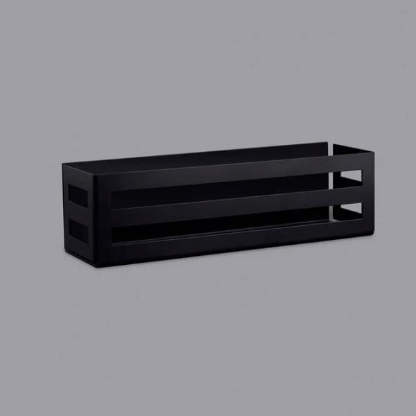 Полка для ванной Daske Shelf-Organizer Country Adhesive Алюминий/ Black Mono photo 5