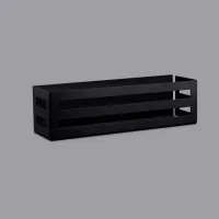 Raft pentru baie Daske Shelf-Organizer Country Adhesive Aluminiu/ Black Mono photo 5