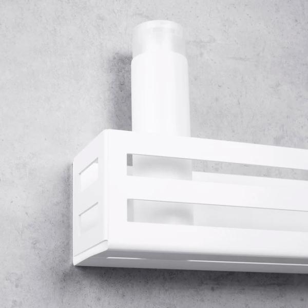 Полка для ванной Daske Shelf-Organizer Country Adhesive Алюминий/ White Mono photo 3