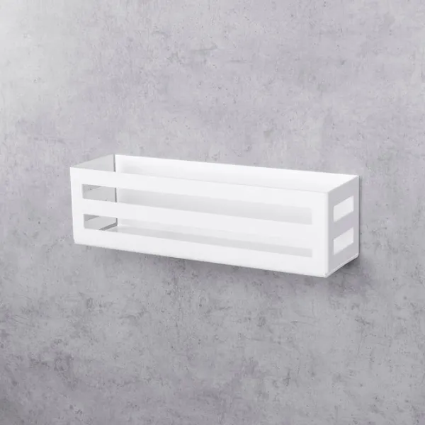 Полка для ванной Daske Shelf-Organizer Country Adhesive Алюминий/ White Mono photo 8