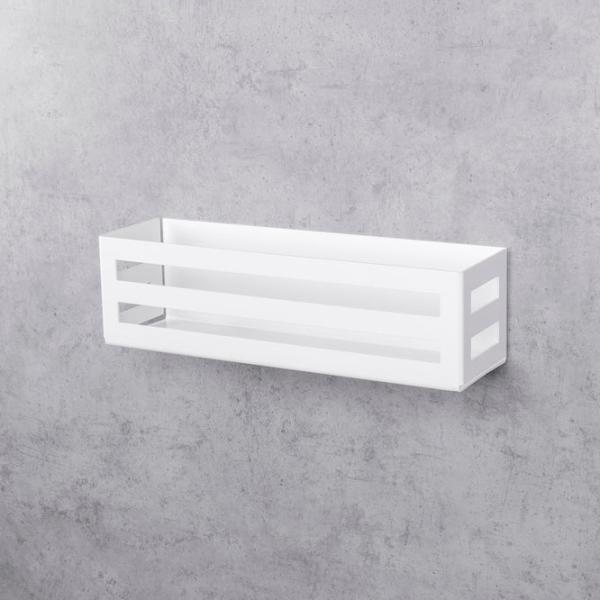 Полка для ванной Daske Shelf-Organizer Country Adhesive Алюминий/ White Mono photo 8
