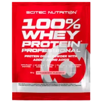 Proteină Scitec Nutrition 100% Whey Protein Professional 30 g (5999100022003) praf/ Сăpșuni