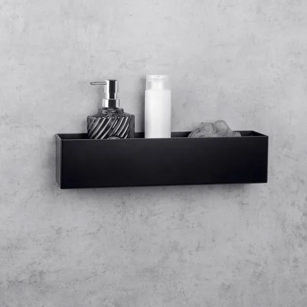 Полка для ванной Daske Shelf-Organizer Basket Adhesive Алюминий/ Black Mono photo 2