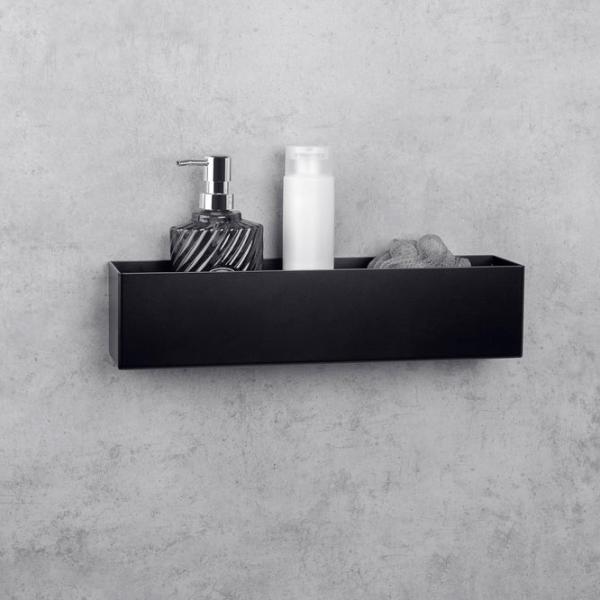 Полка для ванной Daske Shelf-Organizer Basket Adhesive Алюминий/ Black Mono photo 2
