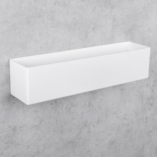 Полка для ванной Daske Shelf-Organizer Basket Adhesive Алюминий/ White Mono photo 5