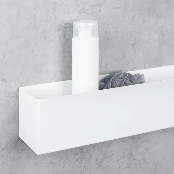 Полка для ванной Daske Shelf-Organizer Basket Adhesive Алюминий/ White Mono photo 6