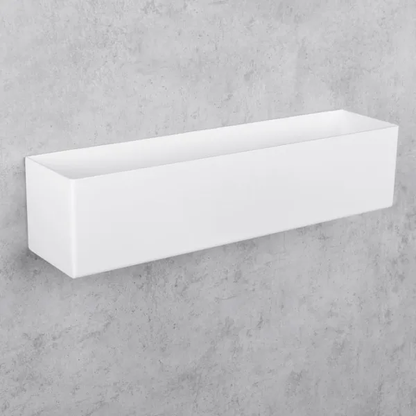 Полка для ванной Daske Shelf-Organizer Basket Adhesive Алюминий/ White Mono photo 11