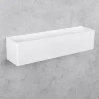 Raft pentru baie Daske Shelf-Organizer Basket Adhesive Aluminiu/ White Mono photo 11
