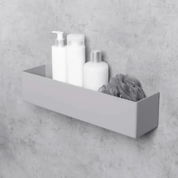 Полка для ванной Daske Shelf-Organizer Basket Adhesive Алюминий/ Grey Mono photo 2