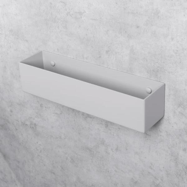 Полка для ванной Daske Shelf-Organizer Basket Adhesive Алюминий/ Grey Mono photo 4