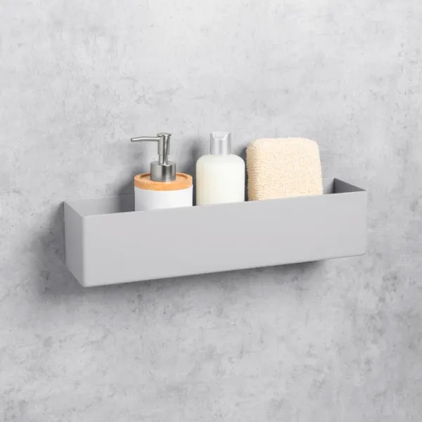 Полка для ванной Daske Shelf-Organizer Basket Adhesive Алюминий/ Grey Mono photo 6