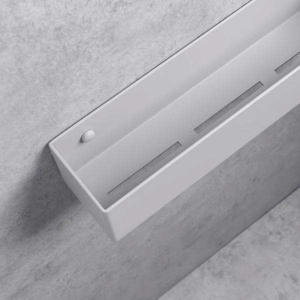 Полка для ванной Daske Shelf-Organizer Basket Adhesive Алюминий/ Grey Mono photo 7