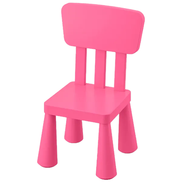 Детский стул Ikea Mammut 7 лет/ Pink photo 1