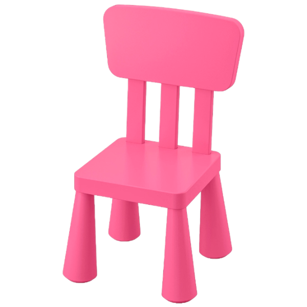 Детский стул Ikea Mammut 7 лет/ Pink photo 1