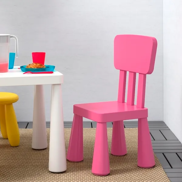 Детский стул Ikea Mammut 7 лет/ Pink photo 3
