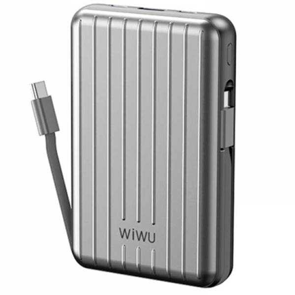 Power Bank WIWU Trunk 10000 mAh/ Silver photo 2