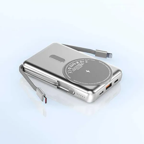 Power Bank WIWU Trunk 10000 mAh/ Silver photo 3