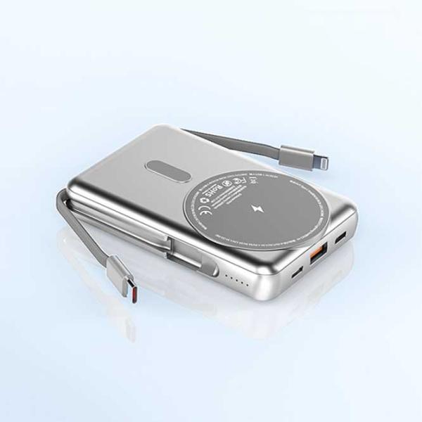 Power Bank WIWU Trunk 10000 mAh/ Silver photo 3