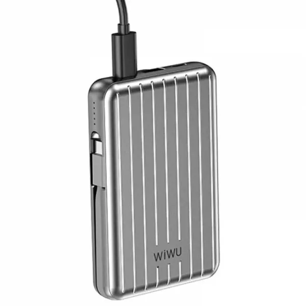 Power Bank WIWU Trunk 10000 mAh/ Silver photo 4