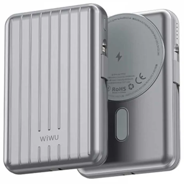 Power Bank WIWU Trunk 10000 mAh/ Silver photo 5