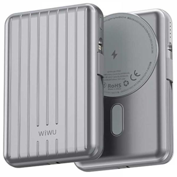 Power Bank WIWU Trunk 10000 mAh/ Silver photo 5