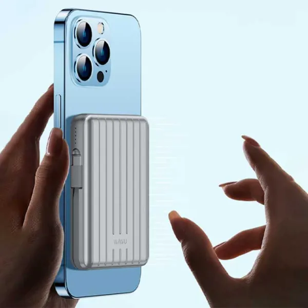 Power Bank WIWU Trunk 10000 mAh/ Silver photo 8