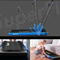 Bandă de alergat Costway SP37513DE-NY 12 km/ h/ 120 kg/ Blue photo 5