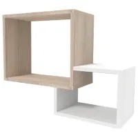 Полка Smartex RD7 ДСП/ Белый-Дуб светлый