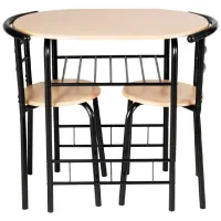 Set masă și scaune Costway HW54057NA () Dreptunghiulară/ MDF/ Soft Beige photo 2