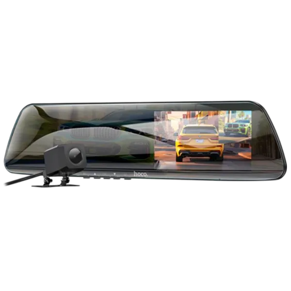 Cameră Auto Hoco DV4 Rearview Mirror Driving Recorder CMOS/ Black photo 1