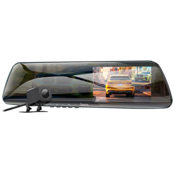 Cameră Auto Hoco DV4 Rearview Mirror Driving Recorder CMOS/ Black photo 1
