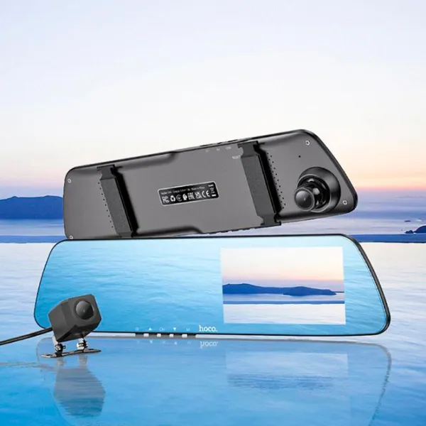 Cameră Auto Hoco DV4 Rearview Mirror Driving Recorder CMOS/ Black photo 7