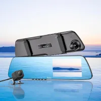 Cameră Auto Hoco DV4 Rearview Mirror Driving Recorder CMOS/ Black photo 7
