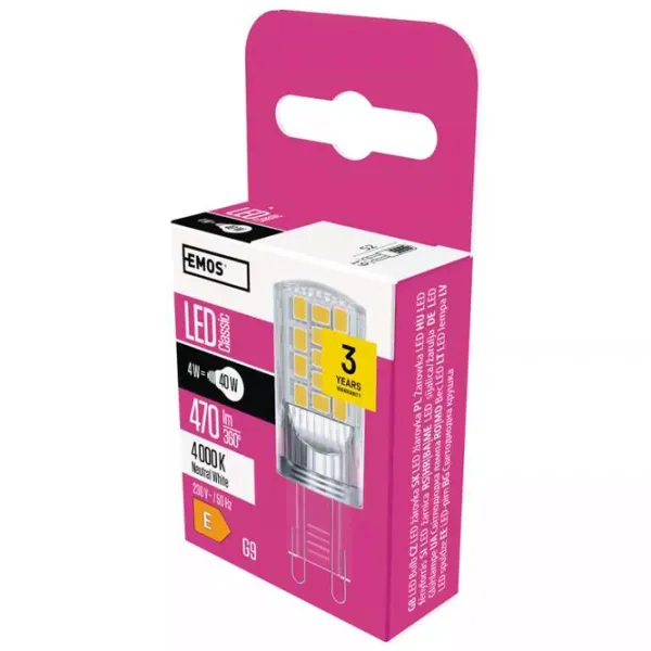 Bec LED Horoz Classic ZQ9545 G9 / 4 W / 4000 K / / White photo 4 Bec LED Horoz Classic ZQ9545 G9 / 4 W / 4000 K / / White photo 4