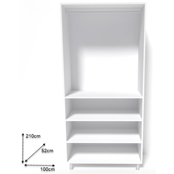 Dulap Smartex N5 100 x 52 x 210 / DSP / Stejar deschis photo 2 Dulap Smartex N5 100 x 52 x 210 / DSP / Stejar deschis photo 2