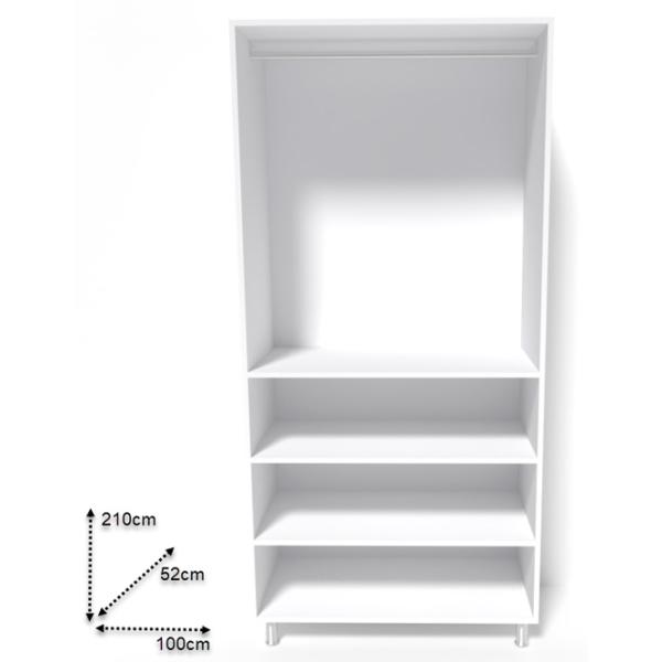 Dulap Smartex N5 100 x 52 x 210 / DSP / White photo 2 Dulap Smartex N5 100 x 52 x 210 / DSP / White photo 2