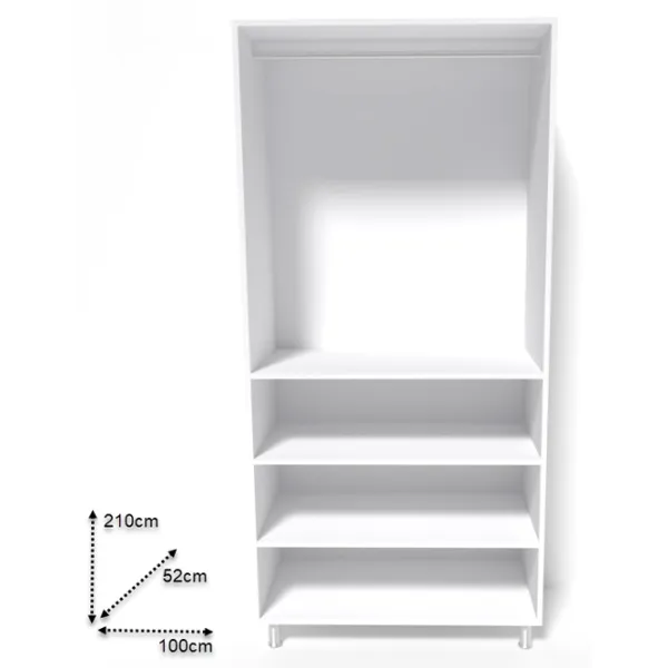 Dulap Smartex N5 100 x 52 x 210 / DSP / White photo 2 Dulap Smartex N5 100 x 52 x 210 / DSP / White photo 2