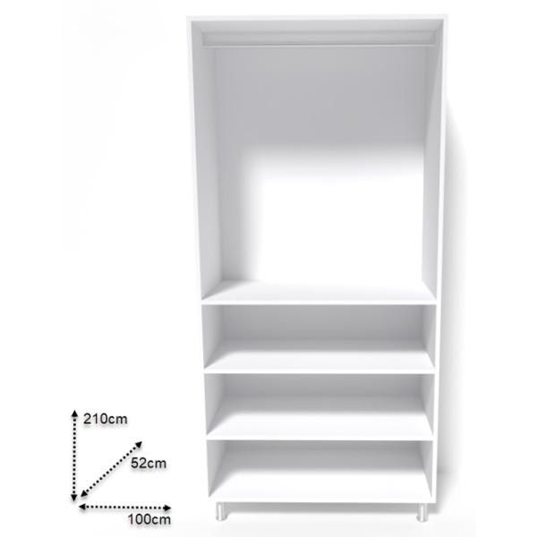 Dulap Smartex N5 100 x 52 x 210 / DSP / White photo 2 Dulap Smartex N5 100 x 52 x 210 / DSP / White photo 2