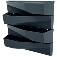 Ghiveci pentru flori Prosperplast 289922 Gray/ Polipropilenă/ Pe pervaz