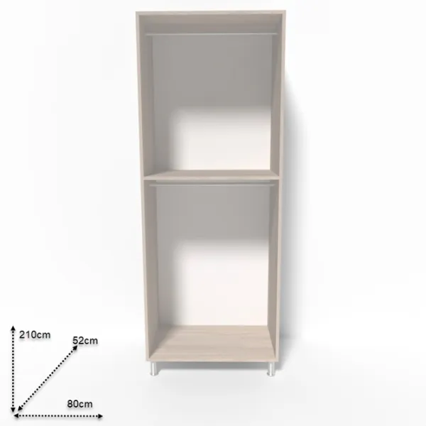 Dulap Smartex N6 80 x 52 x 210 / DSP / Stejar deschis photo 2