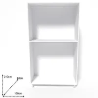 Dulap Smartex N6 100 x 52 x 210 / DSP / White photo 2