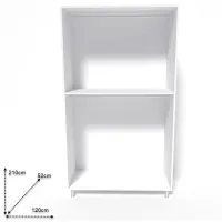Dulap Smartex N6 120 x 52 x 210 / DSP / White photo 2
