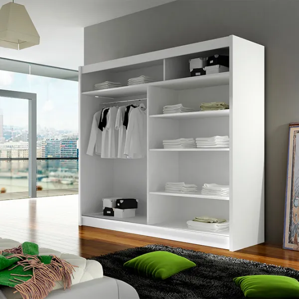 Dulap Space Meble Bega II 180 x 58 x 215 / PAL / Black photo 4