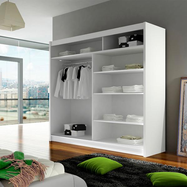 Dulap Space Meble Bega II 180 x 58 x 215 / PAL / Black photo 4