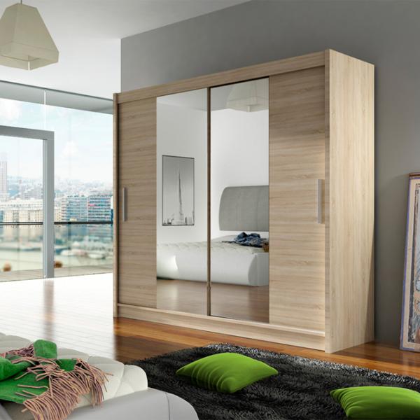 Dulap Space Meble Bega II 180 x 58 x 215 / PAL / Stejar Sonoma photo 2