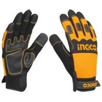 Защитные перчатки INGCO Technical gloves Microfiber / Yelow photo 2