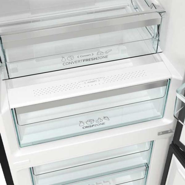 Frigider Gorenje NRK620ESYBK cu congelator jos 331 l / 200 cm / Black photo 5