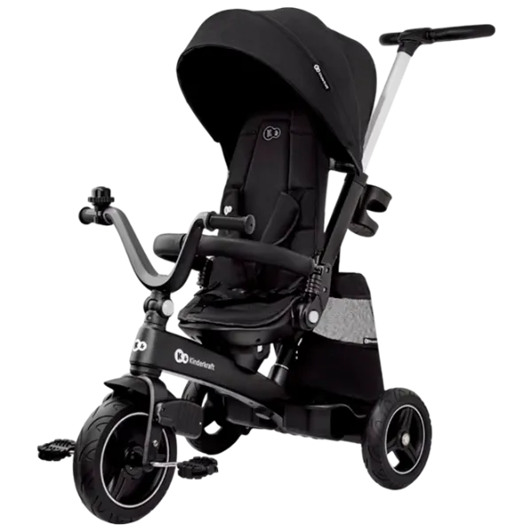 Triciclu KinderKraft EasyTwist 25 kg/ Black photo 1