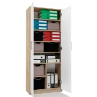 Dulap TopEshop Oliv 2D 74 x 35 x 180 / PAL / Stejar Sonoma photo 2